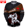 Customized Name Karate Baseball jacket 3D All Over Printed Shirts