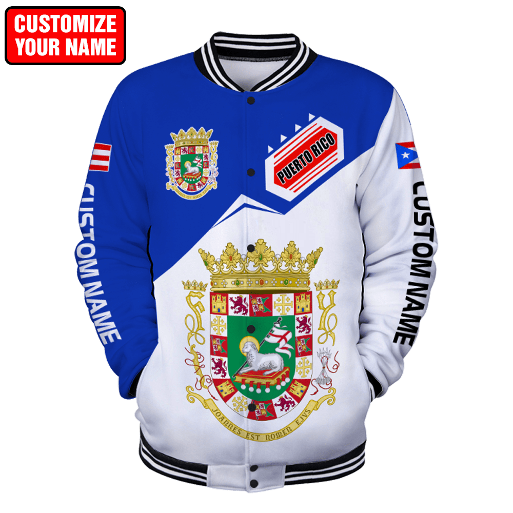 Customize Name Puerto Rico 3D All Over Printed Unisex Shirts