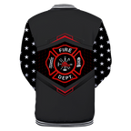 Customize Name Firefighter Baseball Jacket 3D All Over Printed Shirts MH22032102