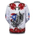 Maga Flower Puerto Rico Baseball jacket 3D All Over Printed Shirts MH24022104