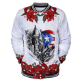 Maga Flower Puerto Rico Baseball jacket 3D All Over Printed Shirts MH24022104