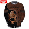 Customize Name  Puerto Rico Baseball jacket 3D All Over Printed Shirts