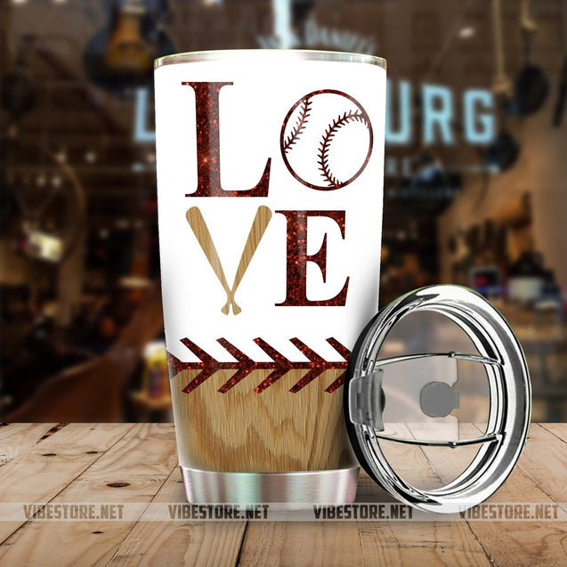 Premium Baseball Stainless Steel Tumbler