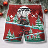 3D All Over Print Christmas Tractor Hoodie-Apparel-HD09-Shorts-S-Vibe Cosy™