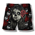 3D All Over Print Skull Tatoo Hoodie-Apparel-HD09-Shorts-S-Vibe Cosy™