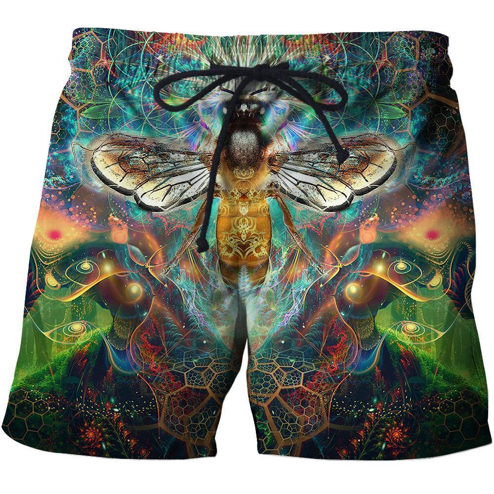 3D All Over Galaxy Bumble Bee Hoodie-Apparel-Phaethon-Shorts-S-Vibe Cosy™