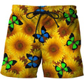 3D All Over Printing Butterfly Garden And Sunflowers Hoodie-Apparel-Phaethon-SHORTS-S-Vibe Cosy™