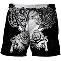 Lion vs Tiger Warrior Tattoo  3D All Over Printed  Unisex Shirts