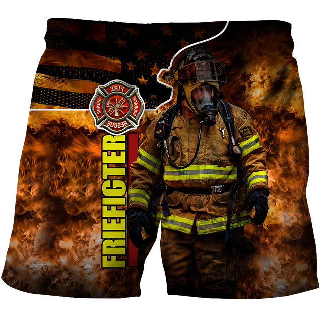 Brave Firefighter-Fireman 3D All Over Printed Shirts For Men and Women TA0822202