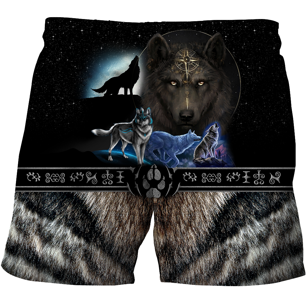 All Over Printed Viking Mighty Wolf Hoodie MEI09152005-MEI