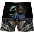 All Over Printed Viking Mighty Wolf Hoodie MEI09152005-MEI