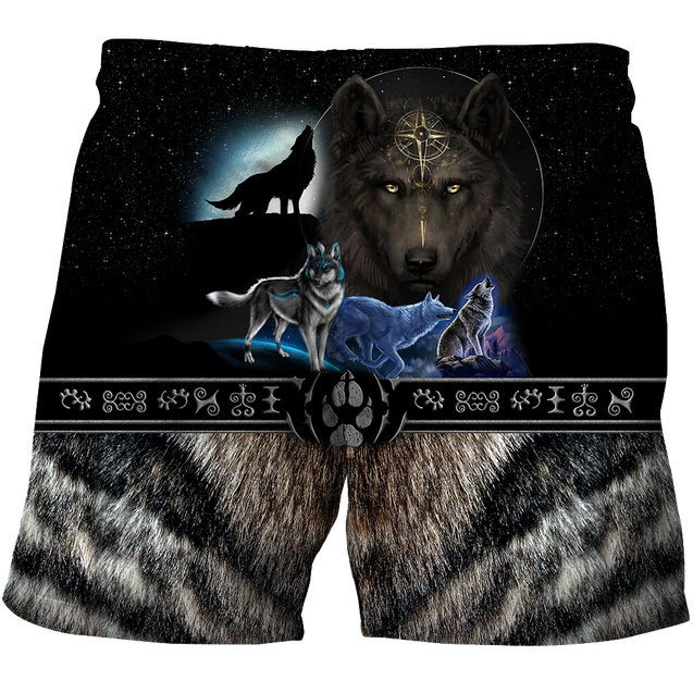 All Over Printed Viking Mighty Wolf Hoodie MEI09152005-MEI