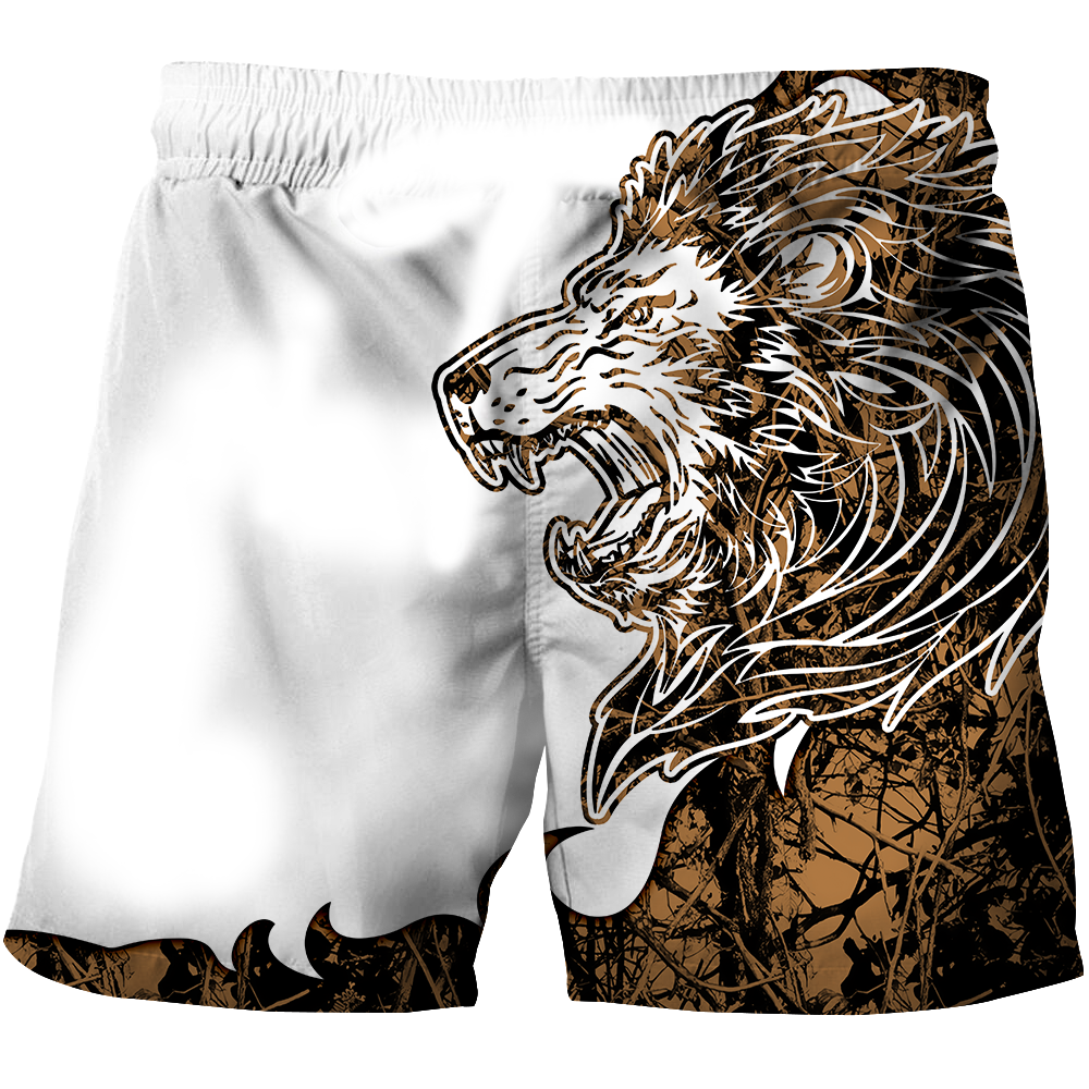 Custom Name The King Lion Tattoo Over Printed Hoodie