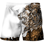 Custom Name The King Lion Tattoo Over Printed Hoodie