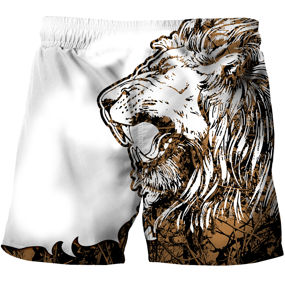 3D The Alpha King Lion Tattoo Over Printed Hoodie