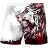 Custom Name The Red Alpha King Lion Tattoo 3D All Over Printed Unisex Shirt