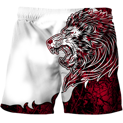 The Red Lion Tattoo Over Printed Hoodie