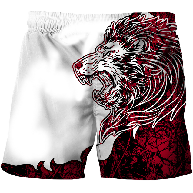 The Red Lion Tattoo Over Printed Hoodie