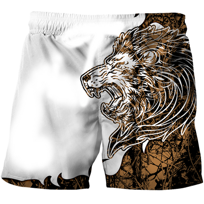 The Gold Lion Tattoo Over Printed Hoodie