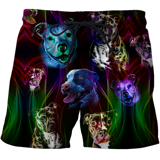 Colorful pitbull 3d hoodie shirt for men and women JJW12092003