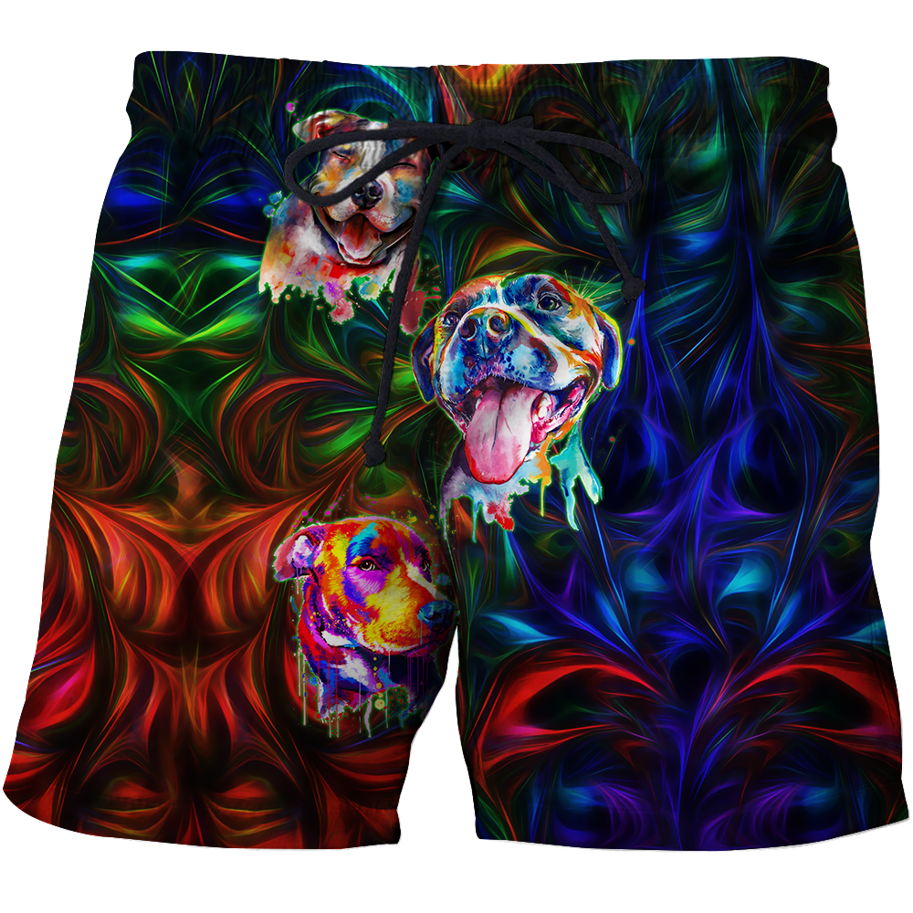 Colorful American Pit Bull Terrier Unisex Shirts JJW13102005
