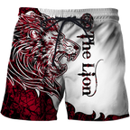 The Red Lion Tattoo Over Printed Hoodie