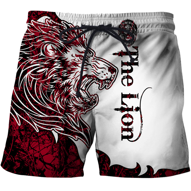 The Red Lion Tattoo Over Printed Hoodie