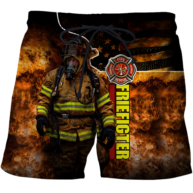 Brave Firefighter-Fireman 3D All Over Printed Shirts For Men and Women TA0822202