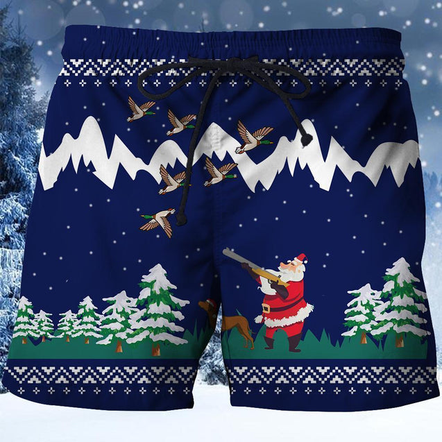 3D All Over Printed Duck Hunting Christmas-Apparel-HP Arts-SHORTS-S-Vibe Cosy™