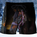 3D All Over Printed Beautiful Horse Shirts and Shorts-Apparel-HP Arts-SHORTS-S-Vibe Cosy™