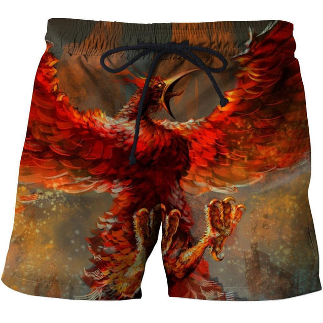 Monsters of fire Phoenix 3D All Over Printing Shirts-Apparel-Phaethon-SHORTS-S-Vibe Cosy™