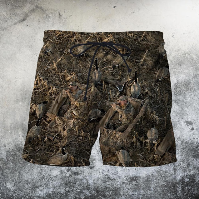 3D All Over Printed Hunting Goose-Apparel-HP Arts-SHORTS-S-Vibe Cosy™