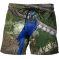 3D All Over Print Beautiful Blue Parrot Hoodie-Apparel-PHL-Shorts-S-Vibe Cosy™