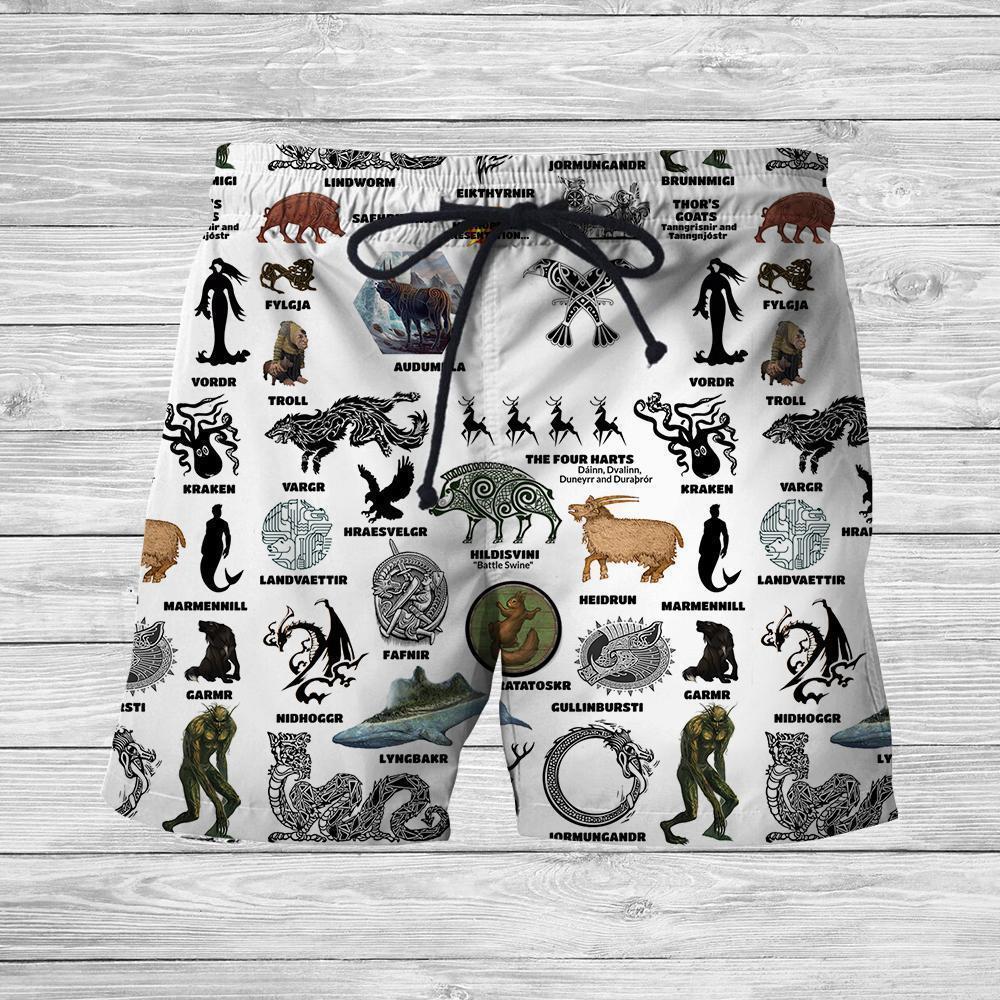 3D All Over Printed Norse Mythology Shirts-Apparel-HP Arts-SHORTS-S-Vibe Cosy™