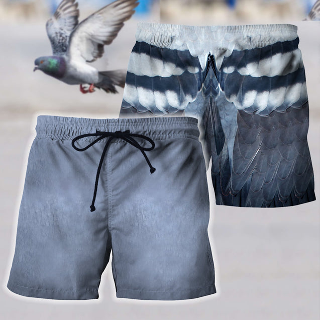 3D All Over Printed Pigeon Shirts HP471-Apparel-HP Arts-SHORTS-S-Vibe Cosy™