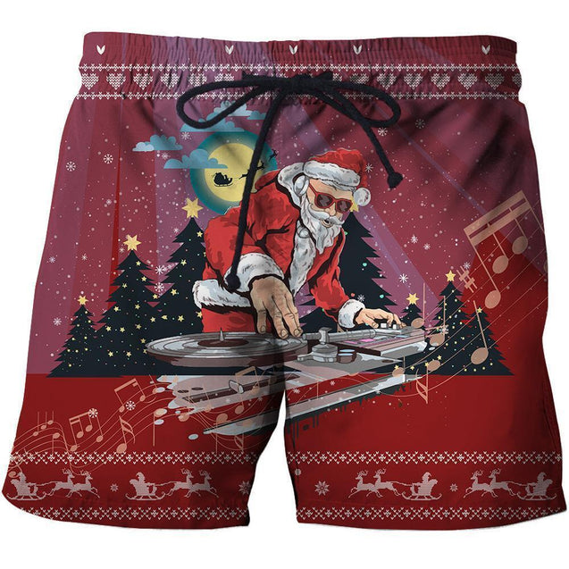 3D All Over Print Red Santa Shirts-Apparel-Phaethon-SHORTS-S-Vibe Cosy™