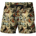 3D All Over Printed Pigeons Shirt and Shorts-Apparel-6teenth World-SHORTS-S-Vibe Cosy™