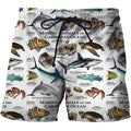3D All Over Printed Marine Animals of the Caribbean Ocean Shirts And Shorts-Apparel-HP Arts-SHORTS-S-Vibe Cosy™