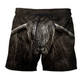 3D All Over Printed Cow Has Long Horns Hoodie-Apparel-HD09-Shorts-S-Vibe Cosy™