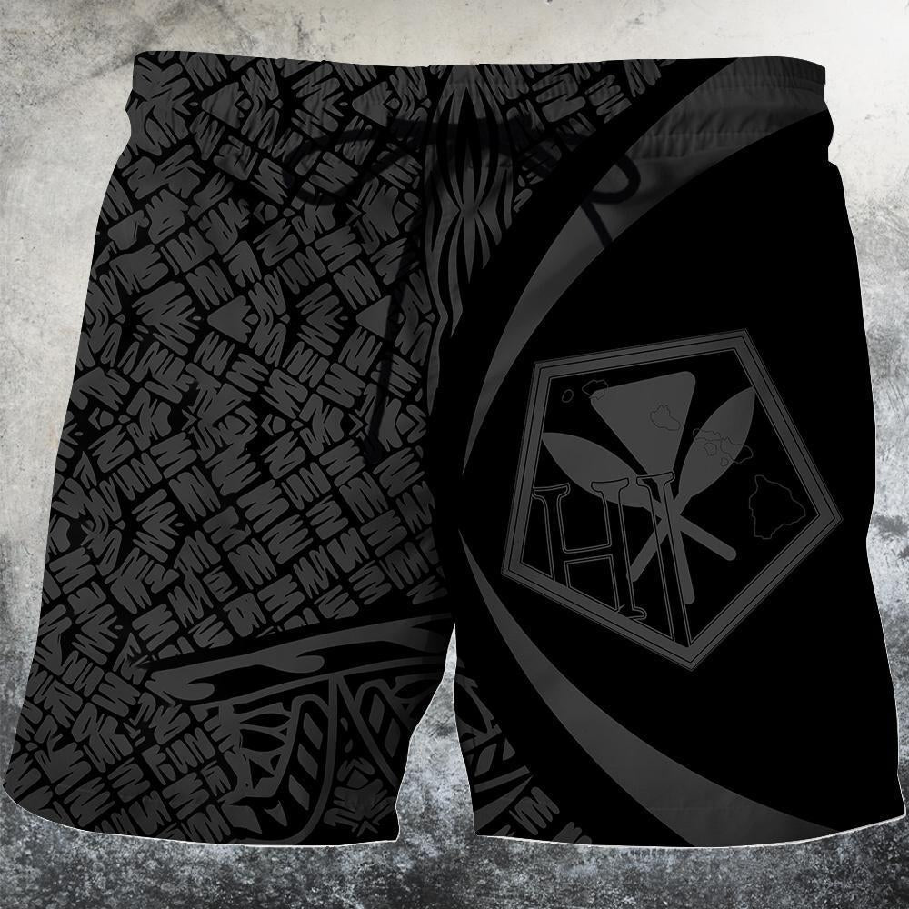 Kanaka Polynesian Tribal Hoodie - Circle Style Gray Color - AH-ALL OVER PRINT HOODIES (P)-Phaethon-Short-S-Vibe Cosy™