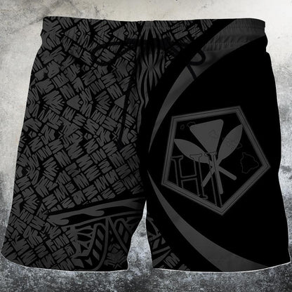 Kanaka Polynesian Tribal Hoodie - Circle Style Gray Color - AH-ALL OVER PRINT HOODIES (P)-Phaethon-Short-S-Vibe Cosy™