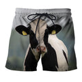 All Over Printed Black Cow Shirts-Apparel-HD09-Shorts-S-Vibe Cosy™