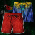 Beautifull Parrot 3D All Over Printed Shirts-Apparel-HP Arts-SHORTS-S-Vibe Cosy™