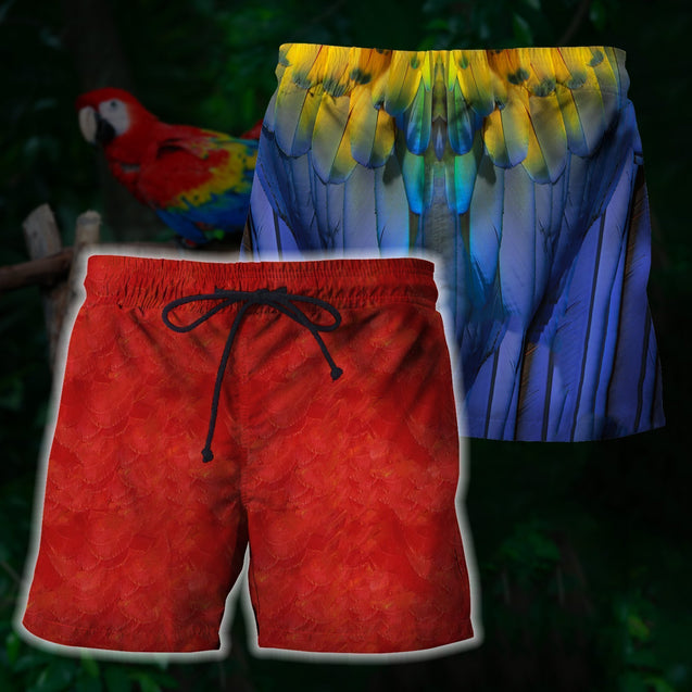 Beautifull Parrot 3D All Over Printed Shirts-Apparel-HP Arts-SHORTS-S-Vibe Cosy™