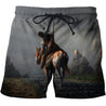 3D All Over Printing Horse By The Stream Shirts-Apparel-Phaethon-SHORTS-S-Vibe Cosy™