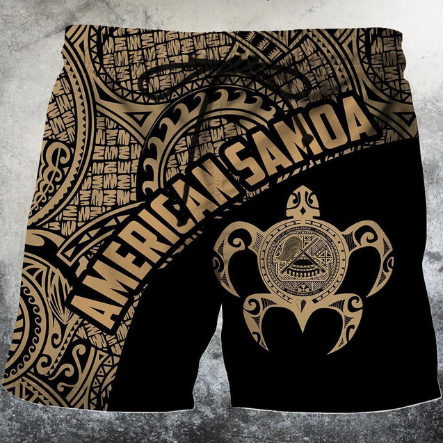 American Samoa Polynesian Hoodie - Golden-Apparel-Phaethon-Shorts-S-Vibe Cosy™