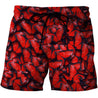 3D All Over Print Red Butterflies Hoodie-Apparel-Khanh Arts-Shorts-S-Vibe Cosy™