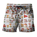 A Lot Of Mushroom Art all over-Apparel-NTH-Shorts-S-Vibe Cosy™