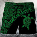 American Samoa Polynesian Hoodie - GREEN-Apparel-Phaethon-Shorts-S-Vibe Cosy™