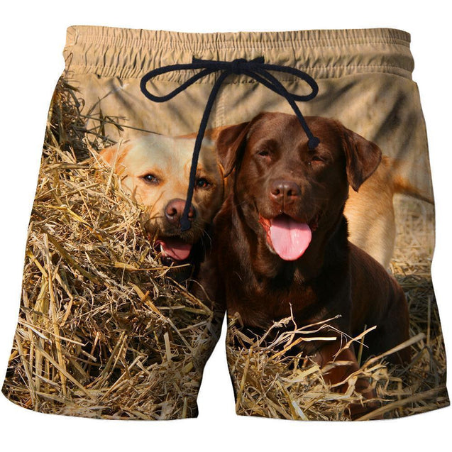 All Over Print Dog Labrador-Apparel-Phaethon-SHORTS-S-Vibe Cosy™